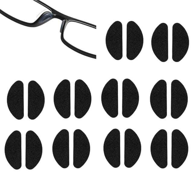 👓 Nasenpads Silikon, 20 Stück Augen Brille Nasen Pads Silikon 🕶️
