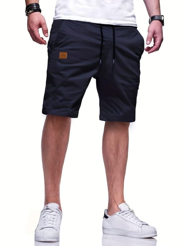 👖 Tansozer Kurze Hosen Herren Sommer Chino Elastische Taille XXL Dunkelblau 👖