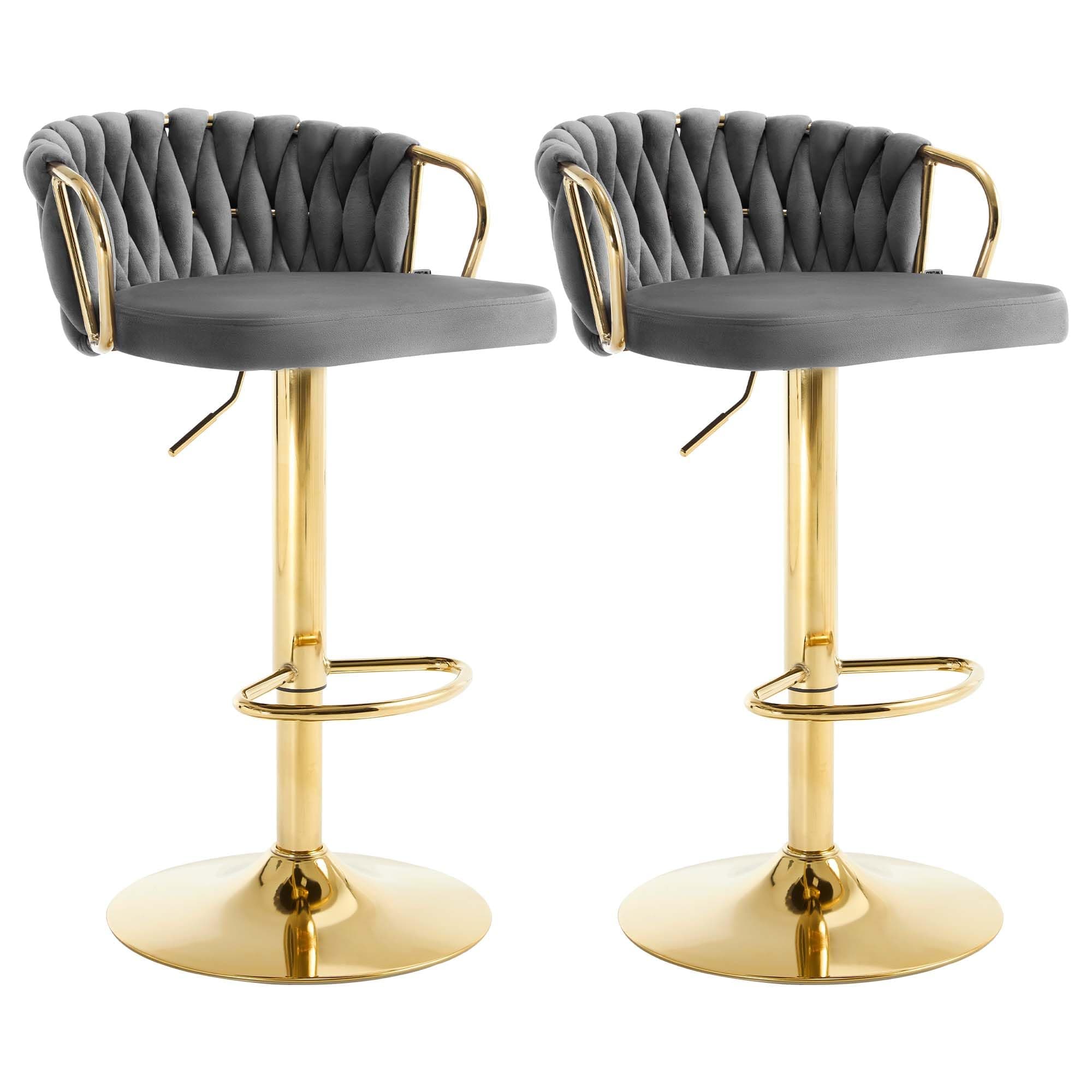 🌟 WOLTU Barhocker 2er Set, Barstühle höhenverstellbar 360° drehbar, Küchenhocker