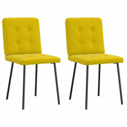 vidaXL Esszimmerstühle 2 STK. Gelb Samt 🪑🌟 - Angebot