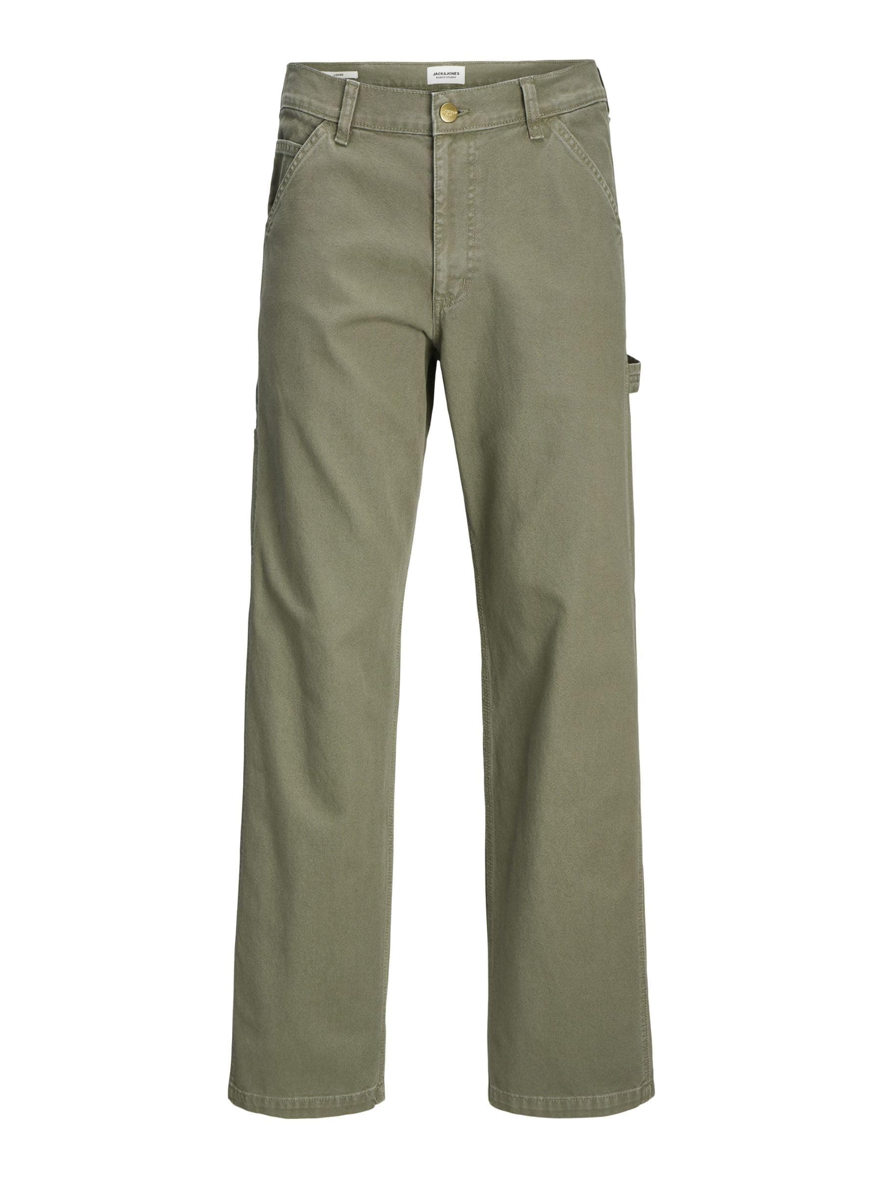 👖 JACK & JONES Herren Jpsteddie Jjcarpenter Pant Noos Hose 36W / 36L Dusty Olive - Nur 12.8€!
