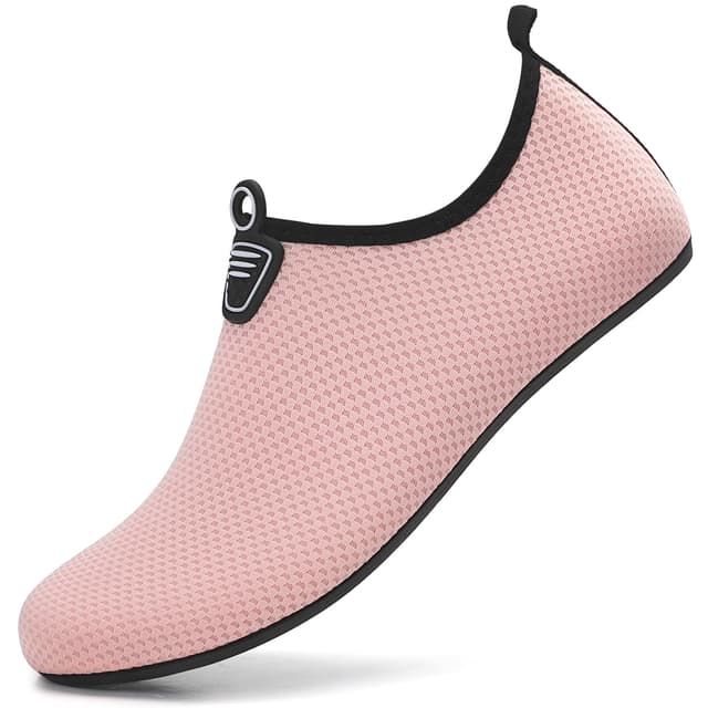RUOMU Unisex Badeschuhe Wasserschuhe Schnell Trocknend Wassersportschuhe Schwimmschuhe, Gr.34-47 40 EU Rosa 🏊‍♂️