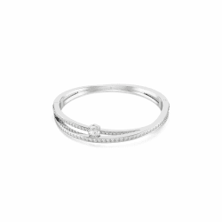 Swarovski Hyperbola Armreif Rhodiniert M 🌟 Mega Sale!