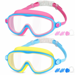 COOLOO Schwimmbrille Kinder - 2 Stück Taucherbrille für Mädchen und Jungen