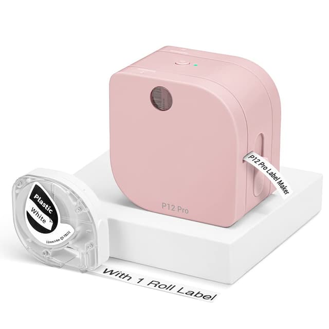 🏷️ Phomemo P12-Pro Mini Bluetooth Etikettiergerät - Rosa