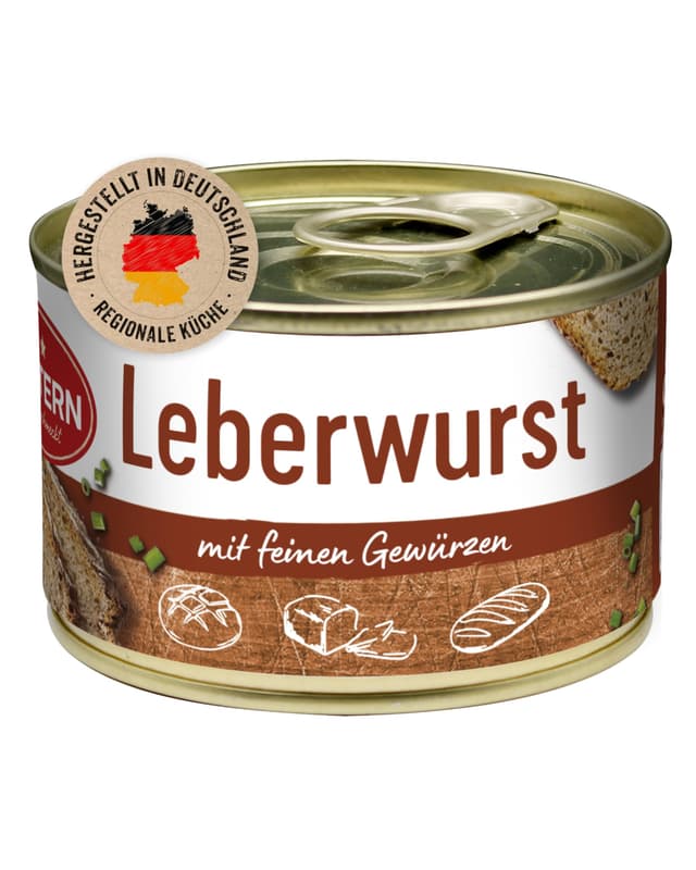 🌭 DREISTERN Leberwurst 160g 🌟 Hausmacher Qualität 🇩🇪