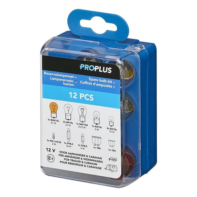 🌟 Mega Deal: ProPlus 410065 Lampenersatzkasten Anhänger & Wohnwagen 12-teilig 🌟