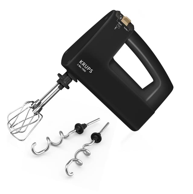 🎉 Krups F60858 3 MIX 7000 Handmixer 60 Jahre Edition | 500W | Schwarz/Kupfer 🎁