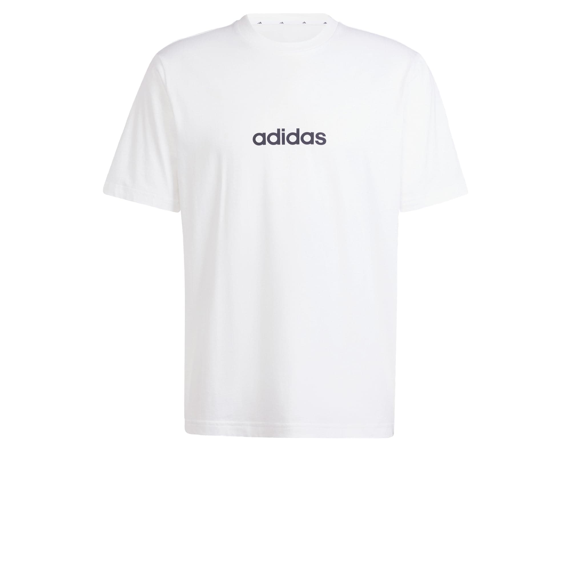 🔥 Deal! adidas Herren Essentials Linear Single Jersey Tee T-Shirt XL Weiß/Schwarz