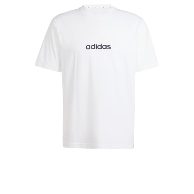 🔥 Deal! adidas Herren Essentials Linear Single Jersey Tee T-Shirt XL Weiß/Schwarz