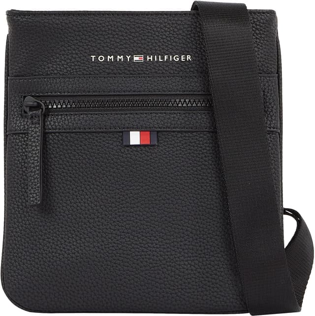 Tommy Hilfiger Herren ESSENTIAL PU MINI CROSSOVER Crossovers Einheitsgröße Schwarz (Black) 🖤👜🌟