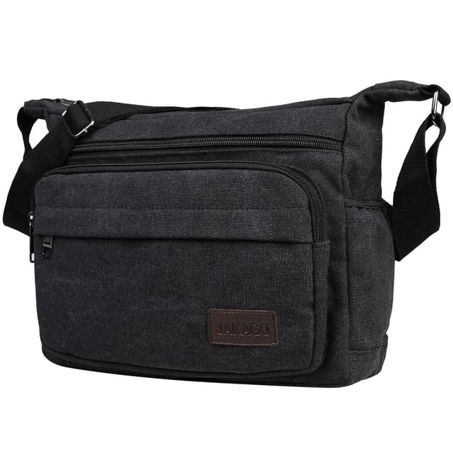 JAKAGO Wasserdichte Umhängetasche Herren 🎒 | Multi-Tasche aus Segeltuch