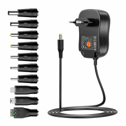 🔌 Zolt 30W Universal-Netzteil AC DC 3V 4.5V 5V 6V 7.5V 9V 12V 2A Netzteil mit USB Port 🔌