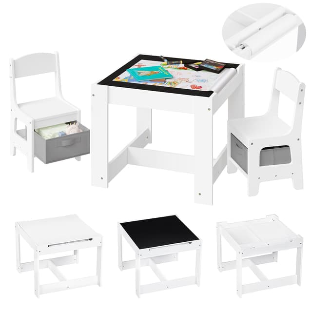 Lestarain 3 TLG. Kindertisch mit 2 Stühlen 🎨📚