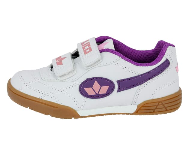 🔥 Mega Sale! Lico Unisex Kinder Bernie V Hallenturnschuhe 37 EU - Weiss Lila Rosa
