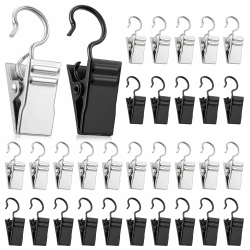 🌟 Angebot! 30 Stück Edelstahl Clips Metall Klammern für Vorhänge und Dekoration 🌟