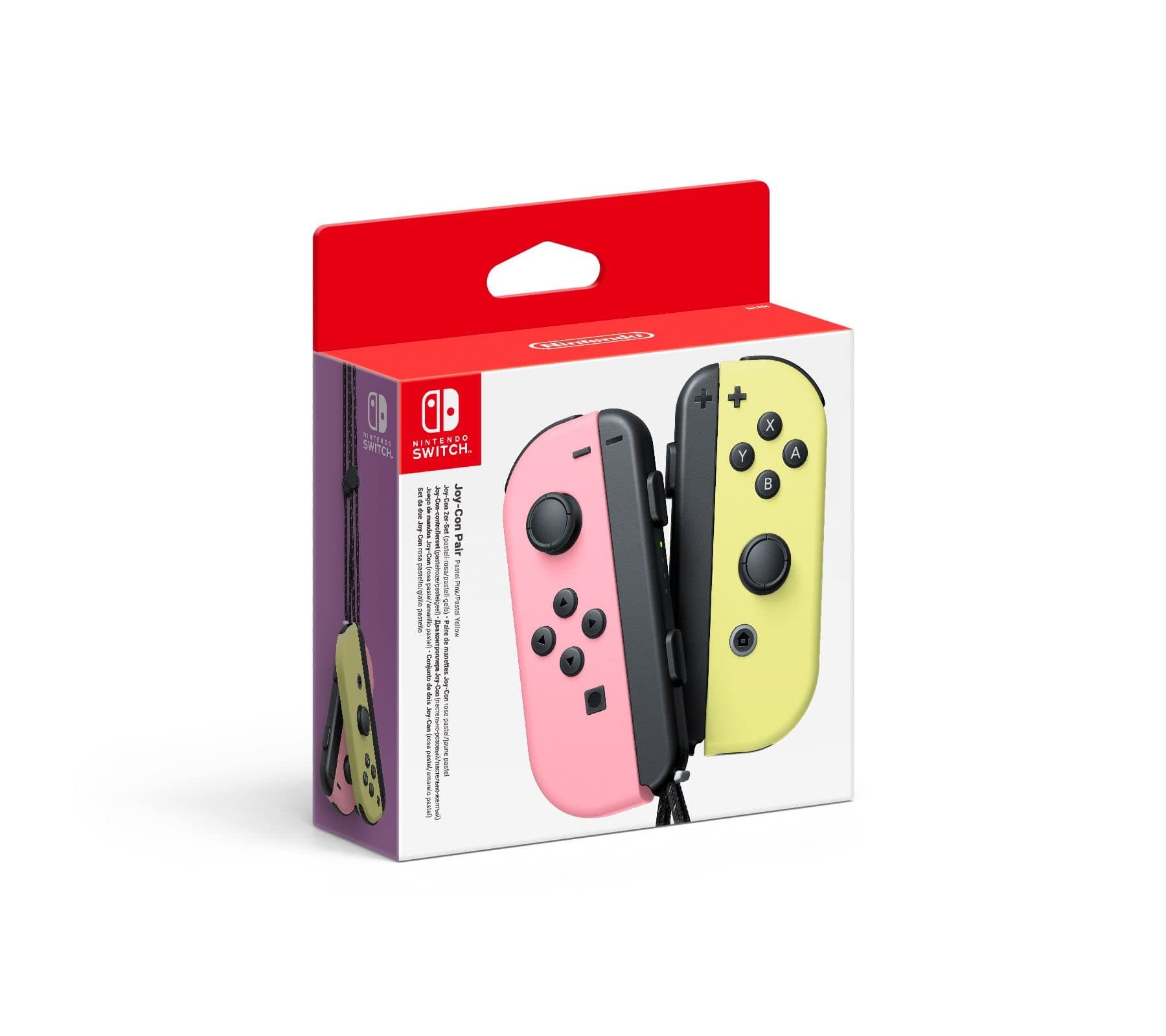 🎮 Nintendo Joy-Con 2er-Set in Pastell-Rosa und Pastell-Gelb 🌸💛