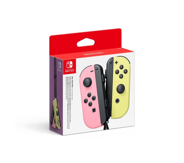 🎮 Nintendo Joy-Con 2er-Set in Pastell-Rosa und Pastell-Gelb 🌸💛