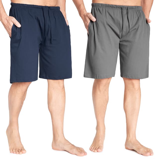CityComfort Pyjama Shorts Herren 2er-Pack - Schlafshorts für Männer 😴🌙