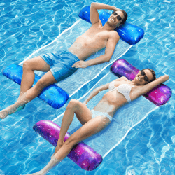 🌟 Dusor Luftmatratze Pool Zubehör 2Stück - XL Wasser Hängematte 🏖️