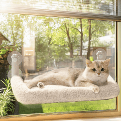 🐱 MEWOOFUN Weiche Katzen Fensterhängematte - 54x30cm faltbares Katzen Fensterbett mit wendbarer Matte 🛏️