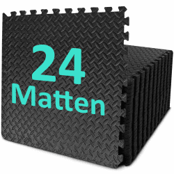 Bodenschutzmatte Fitness Set [61 x 61cm] 12/24/48 Puzzlematte 🧩🏋️‍♂️