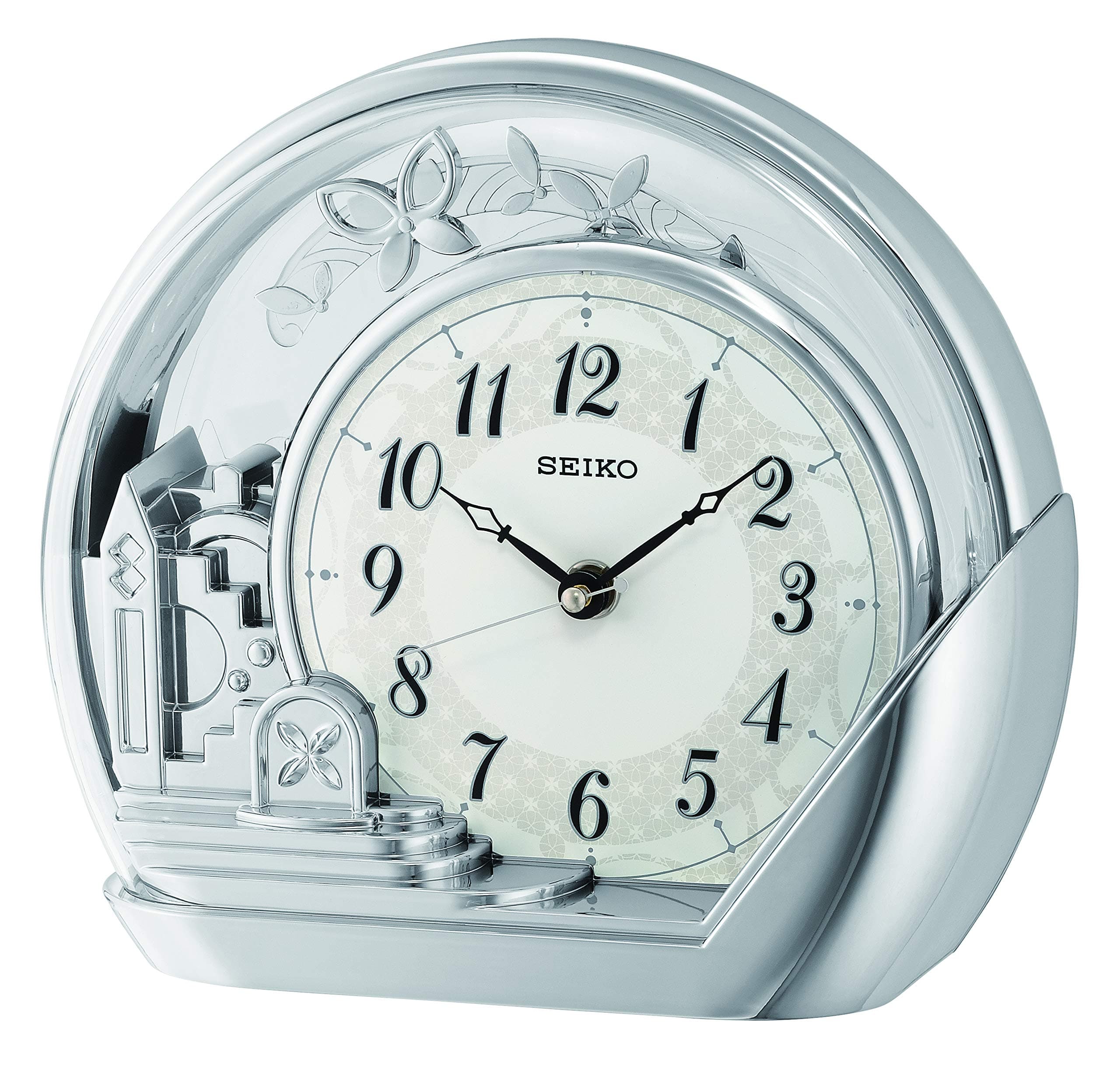 🕰️ Seiko Tischuhr Pendel silber Kunststoff Pendel QXN232S