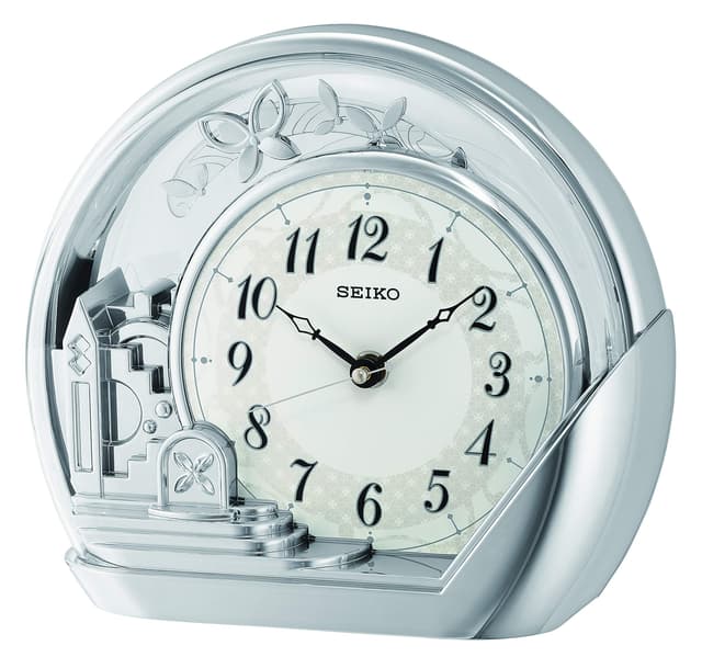 🕰️ Seiko Tischuhr Pendel silber Kunststoff Pendel QXN232S