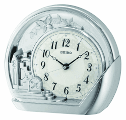 🕰️ Seiko Tischuhr Pendel silber Kunststoff Pendel QXN232S