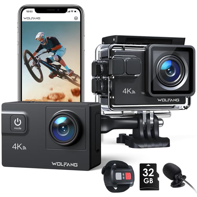 WOLFANG GA300 4K Action Cam 📷🌊