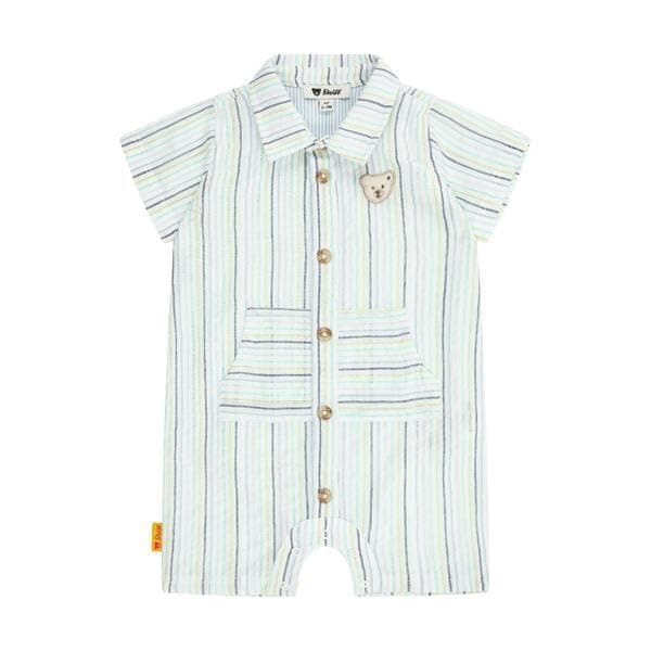 👶 Steiff Baby-Jungen Spielanzug 74 bright white - Deal des Tages! 👶