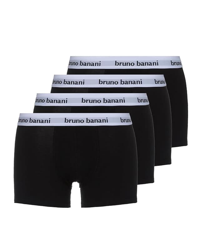 🩳 Bruno Banani Herren Shorts Snazzy - 4er Set - Boxershorts XL Schwarz 🩳