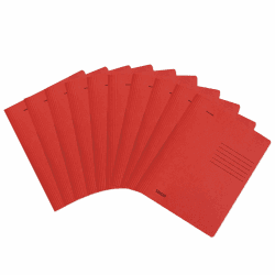 🔥📚 Original Falken 10er Pack Recycling-Schnellhefter gefaltet DIN A4 in rot 📦✨
