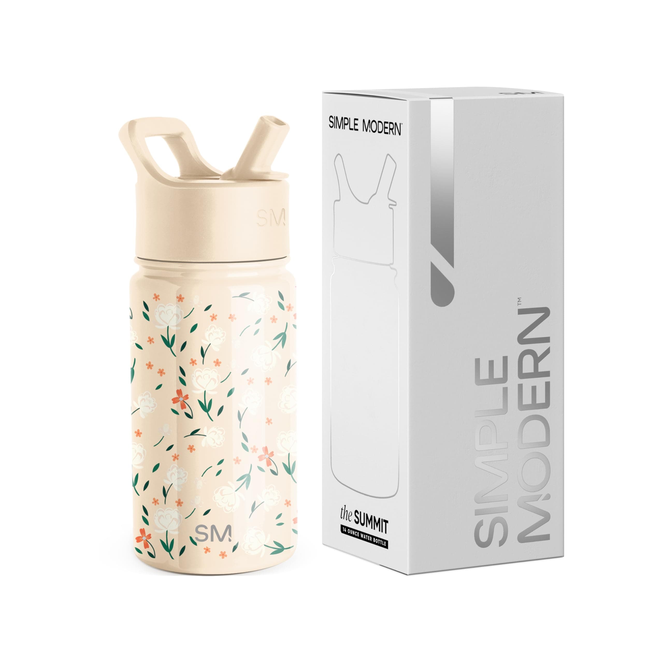 Angebot: Simple Modern Trinkflasche für Kinder mit Strohhalm 😍🌺