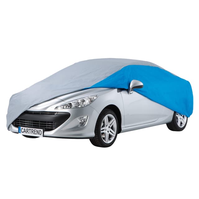 🚗 Cartrend Vollgarage Vlies Größe M - Wasserdichte Autoplane in Blau! 🌧️