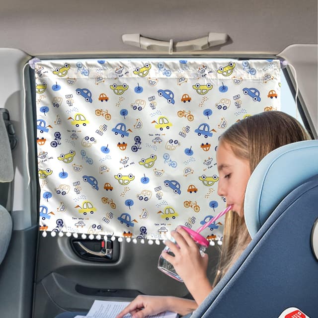 🌞 Aufisi Sonnenschutz Auto Baby 2 Stück- 63x49 cm Sonnenblende Auto Seitenscheibe 🚗