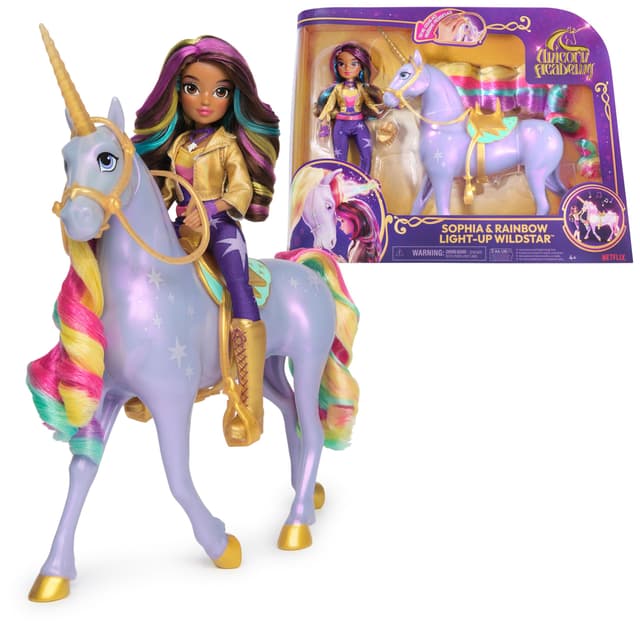 🦄 Unicorn Academy Set - Sophia und Licht-Magie Wildstar
