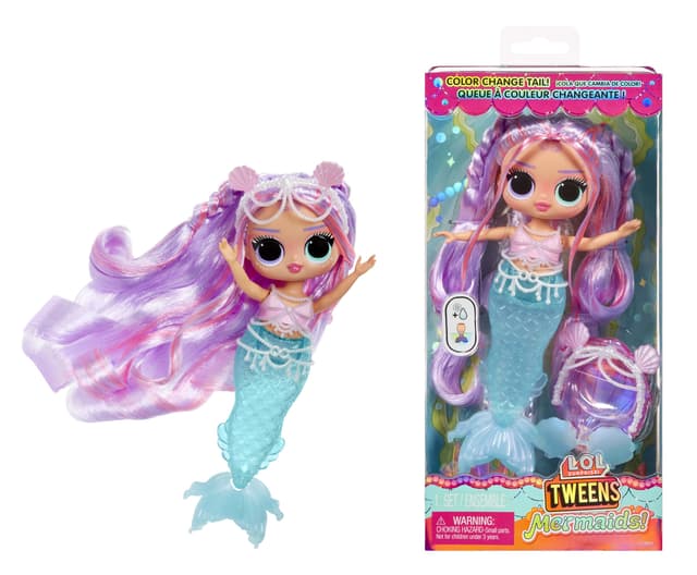 L.O.L. Surprise! Tweens - Mermaid Lana Marine - Modepuppe mit Farbwechselndem Schwanz