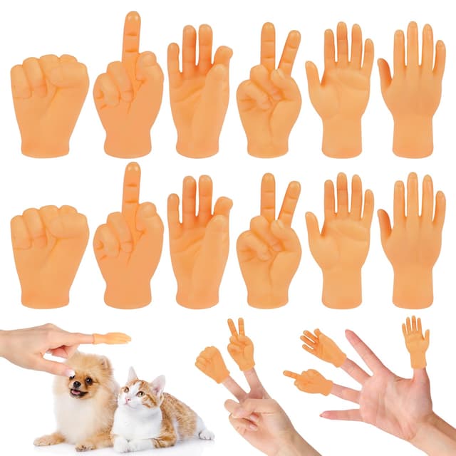 Kleine Fingerpuppe Set, 12 Stück Mini Hände 👐🎉