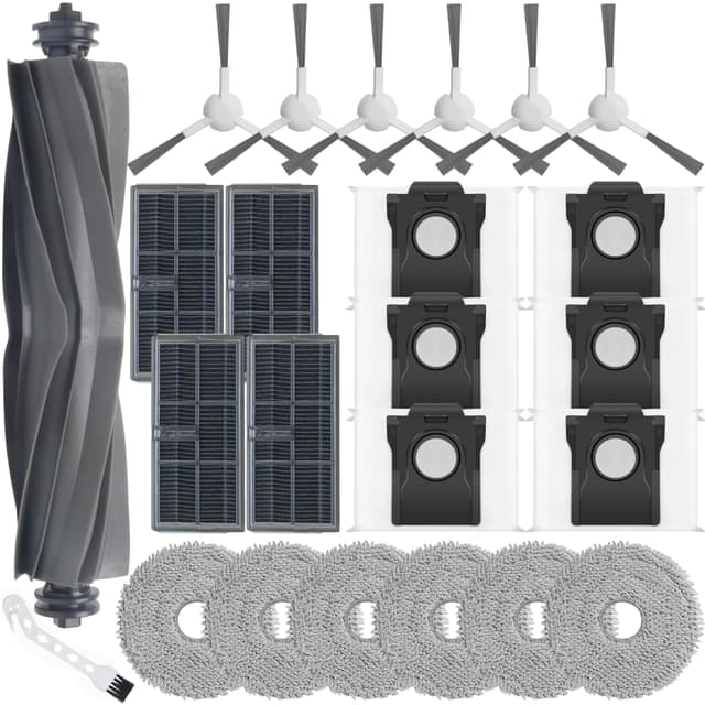 🤖🧹 Bluearks 24 Stück Zubehör für Dreame L10s Ultra Gen 2/L10s Pro Ultra Heat/X30 Ultra/Mova E30 Ultra Saugroboter