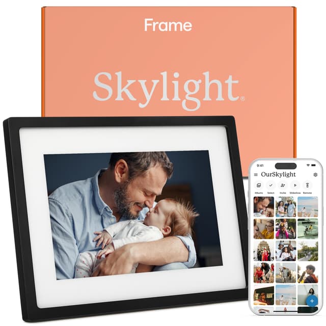 🖼️ Skylight Frame - WLAN Digitaler Bilderrahmen, 10 Zoll Touch-Screen, Cloud Storage - Tolles Geschenk 🎁
