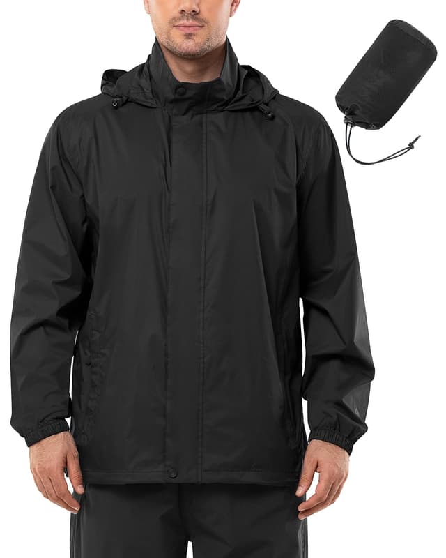 🌧️ Outdoor Ventures Regenjacke Herren Wasserdicht Ultraleichte Dünne Faltbare Regenmantel ⭐️
