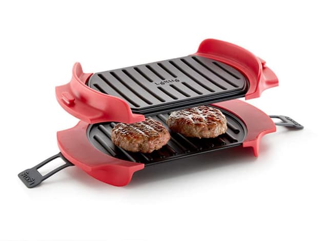 🔥 Lékué Mikrowellen-Grill aus Stahl 🍔🍗
