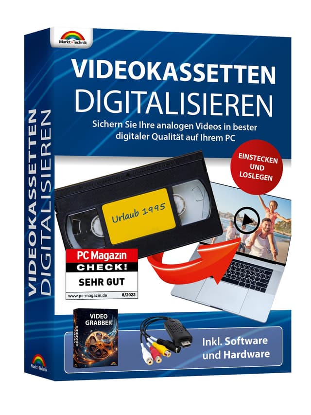 📼 Videokassetten Digitalisieren - analog Audio und Video Konverter 🎞️ VHS Kassetten digitalisieren