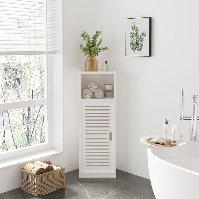 Dripex Badezimmerschrank 80x25x22cm - Weiß 💫 Deal 18.69€