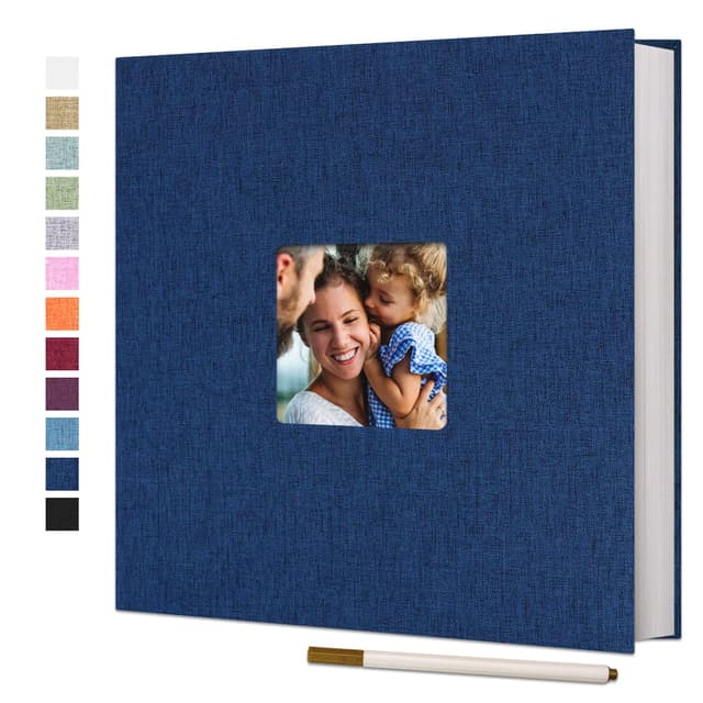 📸🎁 Vienrose Selbstklebende Fotoalbum 10x15 - Großes Leinen Photoalbum 🎉