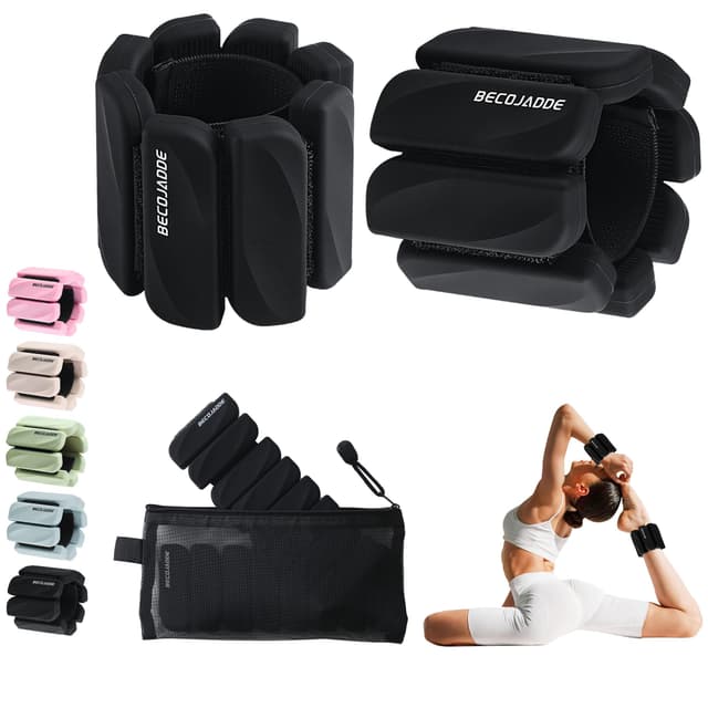 🏋️‍♀️ BECOJADDE Gewichtsmanschetten für Beine und Arme Set - Stilvolles und ergonomisches Design