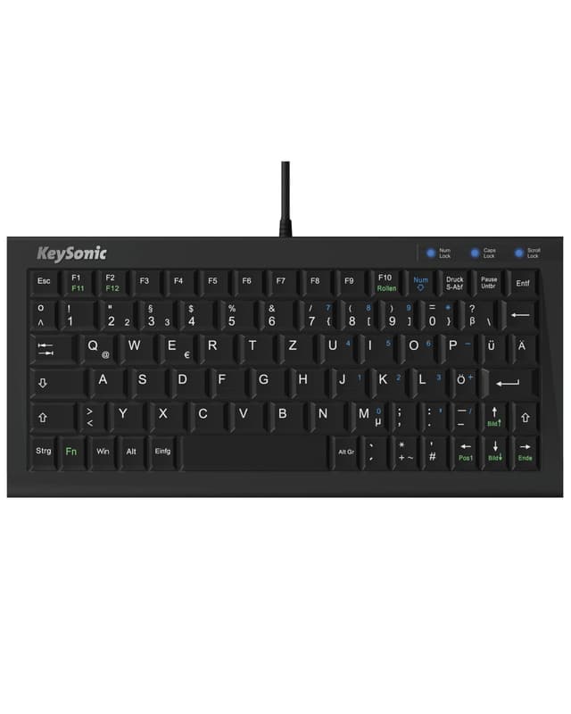 🌟 KeySonic Extra Kleine Tastatur - Super Mini Layout 🌟