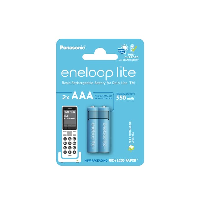 Eneloop Lite AAA/Micro Ni-MH Akku 2er-Pack - Umweltfreundlich und Wiederaufladbar! 🌿🔋