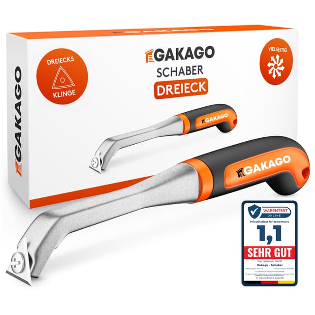 🔥 Super Deal! Gakago Kraft-Schaber 25mm - Hochwertige Dreiecksziehklinge aus Wolframcarbid